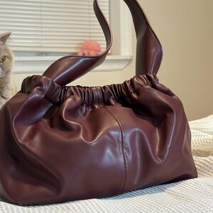 Charles & Keith Burgundy Shoulder Bag